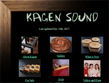 Tablet Screenshot of kagensound.com